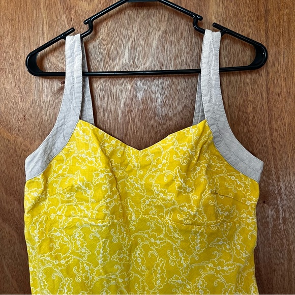 Patagonia Yellow Hemp Tank with Button Back - Picture 7 of 7
